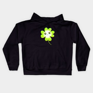 Lucky Four Leaf Clover Kids Hoodie